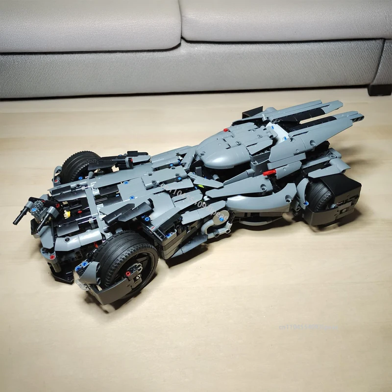 Hot MOC Batmobile Supercar Building Blocks Model Speed Vehicle Bricks Technical Racing Assembled Car Toys Adult Christmas Gifts