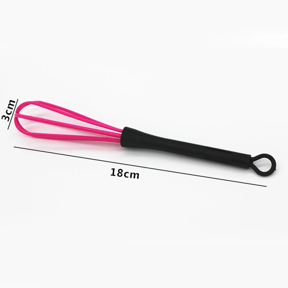 6PCS Hair Dye Stirrer Hair Coloring Whisk Cream Mixer for Salon Barber Hairdressing (Blue, Purple, Pink, Black, Red, Green)