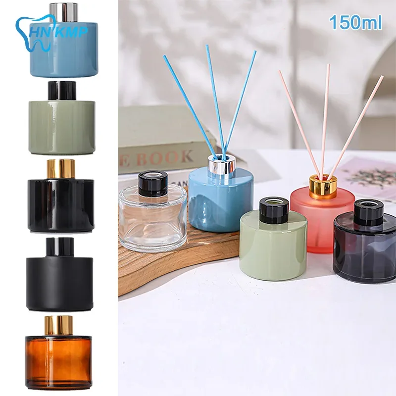 150ml Fragrance Containers Empty Diffuser Perfume Bottles Glass Essential Oil Cosmetic Container Relieve Stress Home Decor