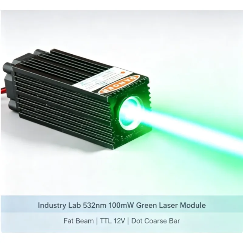 modulo-diodo-laser-verde-532nm-100mw-con-fascio-grezzo-a-punto-per-laboratorio-industriale-luci-decorative-con-ttl-12v