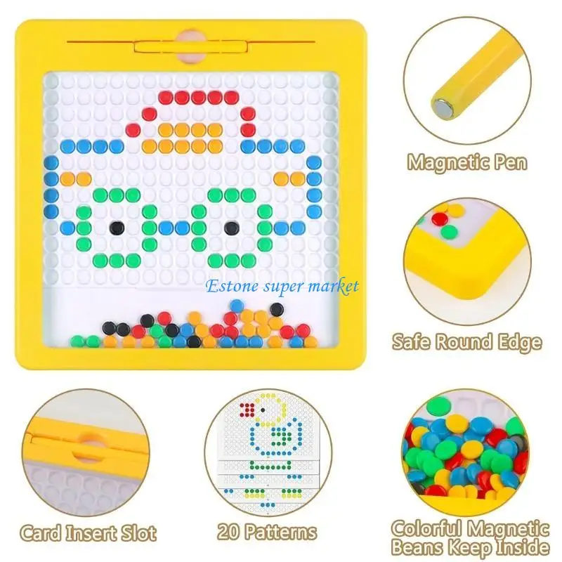 090B długopis magnetyczny dla dzieci chodzący koralik zabawka do rysowania tablica do rysowania utwór zabawka do rysowania