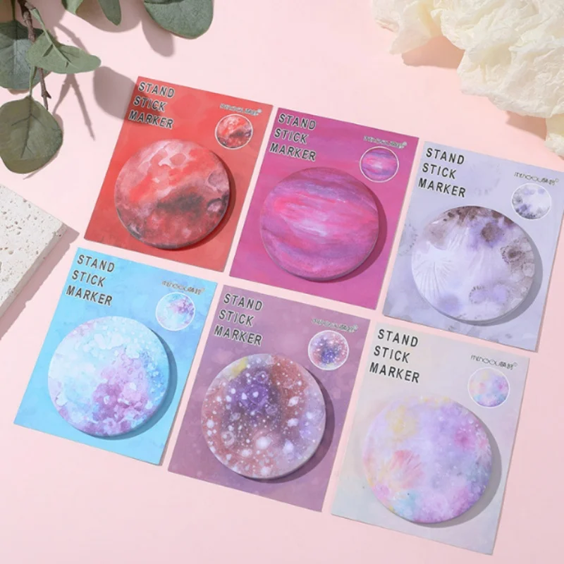 24pcs/lot Kawaii Planet Memo Pad Sticky Notes Cute N Times Stationery Label Notepad Bookmark Post School Supplies