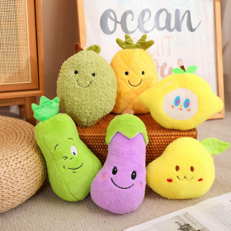 22cm Funny Vegetables Fruits Sky Series Soft Plushie Dolls Interesting Sofa Room Decor Birthday Xmas Gifts for Girls Kids Boys