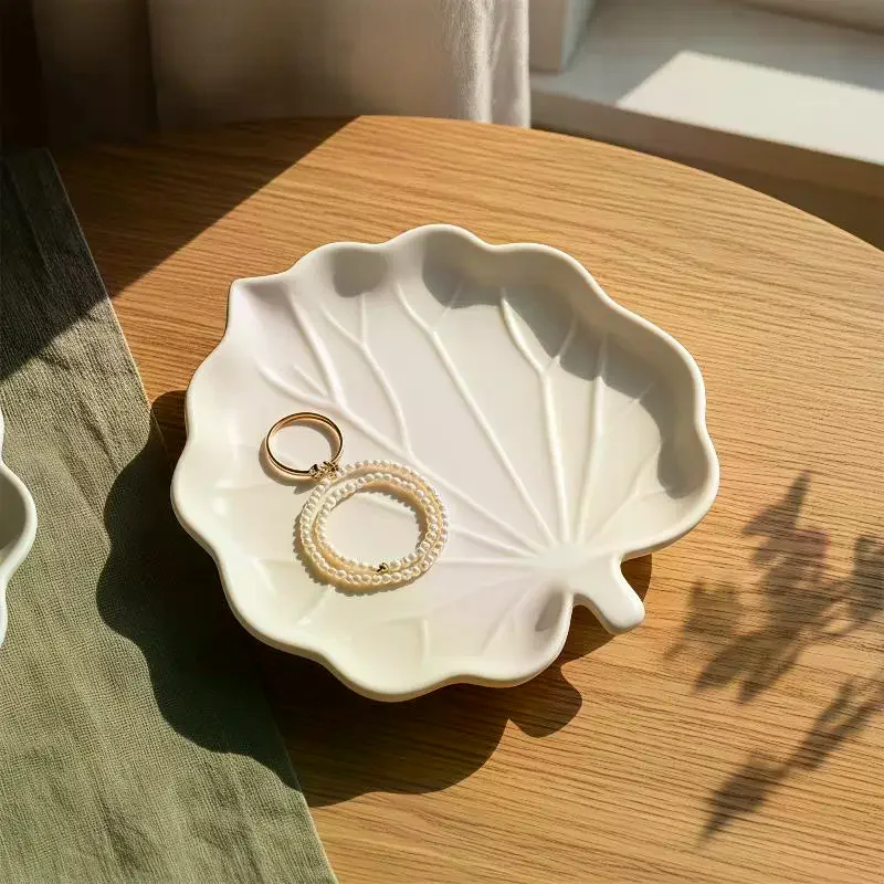DIY Gypsum Form Leaf Coaster Silicone Mold Geometric Leaves Plaster Epoxy Resin Mould Handmade Storage Tray Desktop Decor Molds