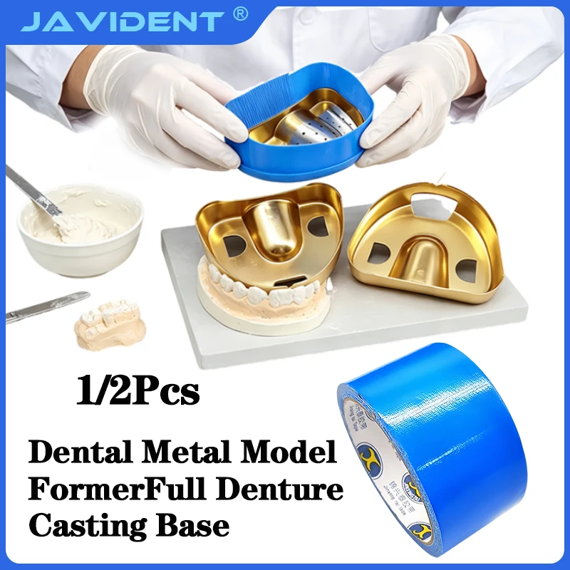 Dental Injection Alloy Plaster Model Cassette Full Mouth Adsorption Denture Alloy Pallet Dentistry Material Tool Box