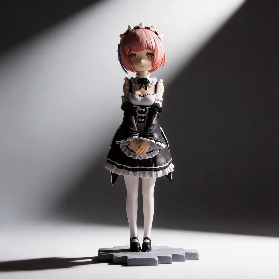 

Re:Zero Ram & Rem Childhood Version 17cm Figure Anime Character Model Toy Collection Gift for Fans