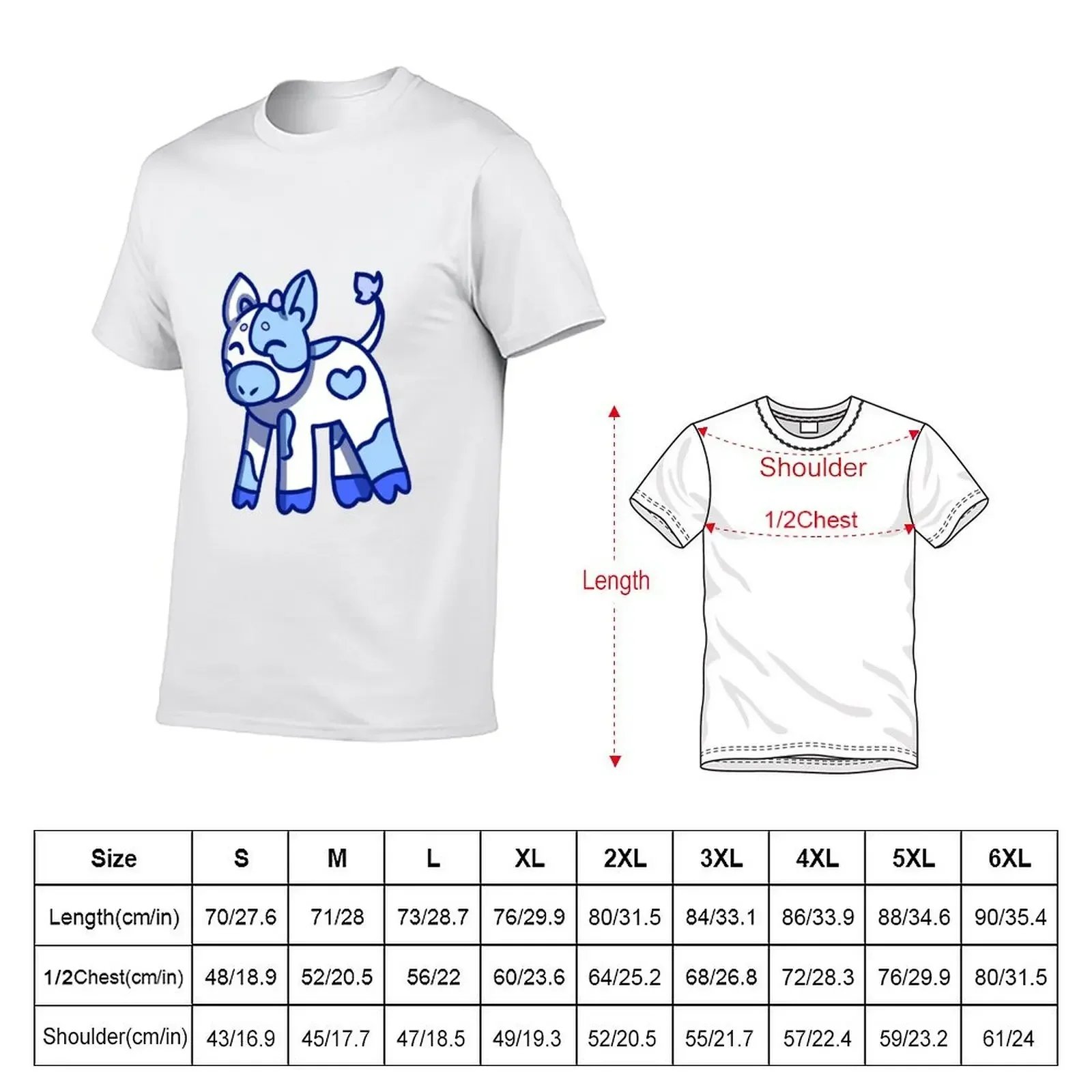 Blueberry Cows T-Shirt summer clothes cute clothes summer tops vintage anime shirt Short sleeve tee men