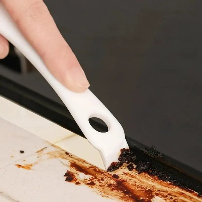 2 Stück Professionelle BBQ-Reinigungsbürste mit V-förmigem Haken-Design für Grill, Ofenrost & Backblech, Langlebiges Küchenschabwerkzeug – Detail 9
