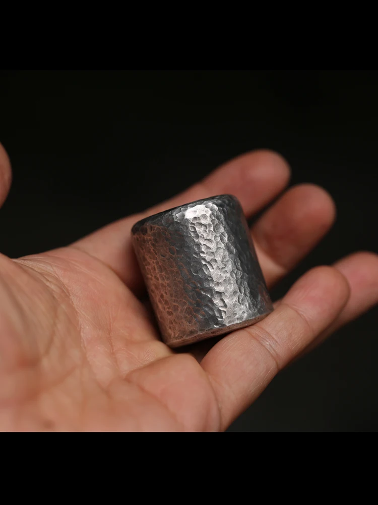 

Чайная крышка для чайника ручной работы из чистого олова с узором «Дракон», тяжелый металлический корпус с молотковым узором, аксессуары для чая, китайский стильный дизайн