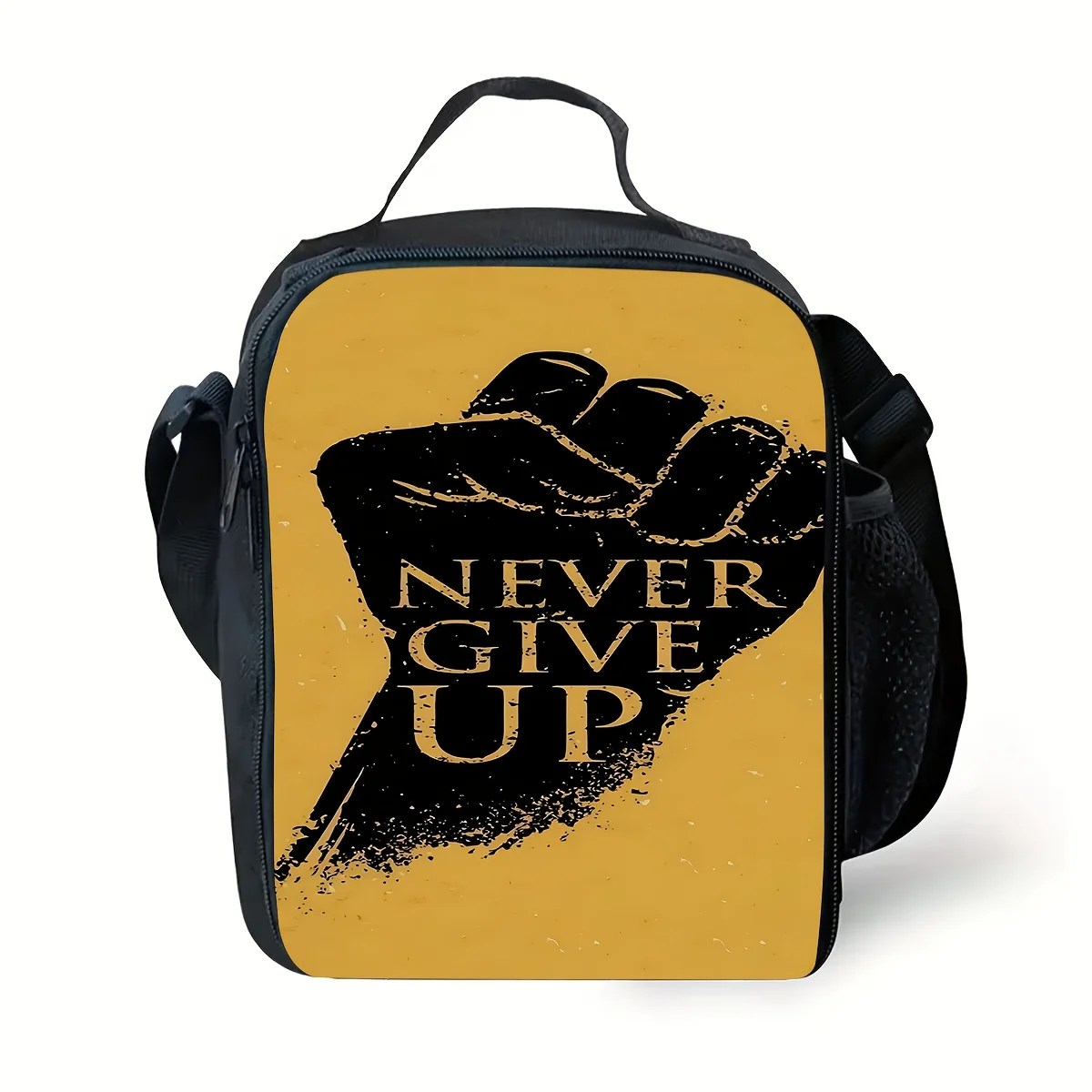 

1/3 piece, new fashion unisex backpack for back-to-school season {Never give up fist inspirational element bag, large-capacity