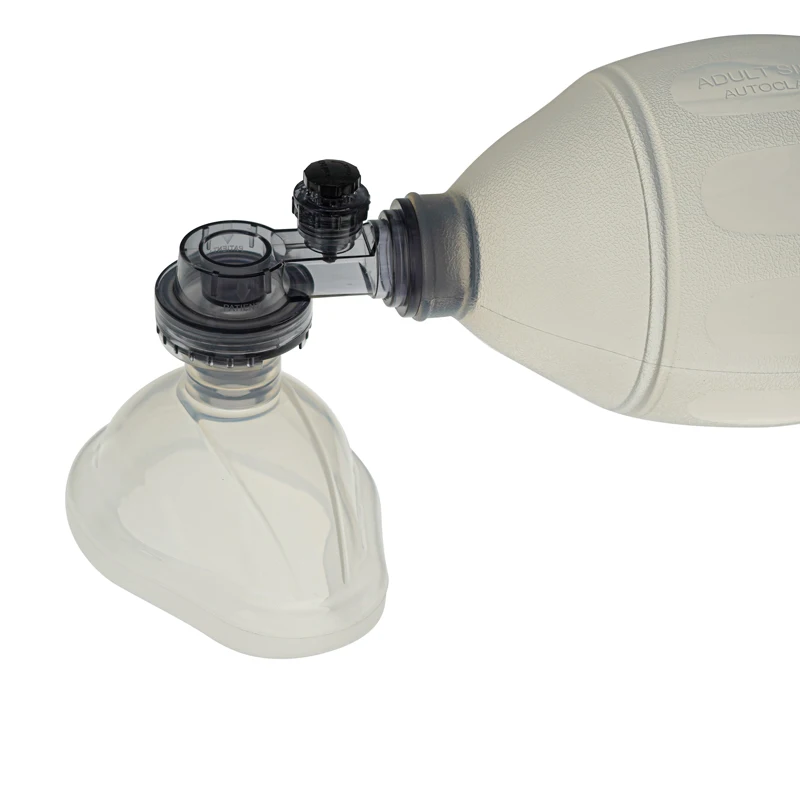 Silicone Reusable Manual Resuscitator With Reservoir Bag Set First Aid Cardiopulmonary Resuscitation Tools With Or Without Box