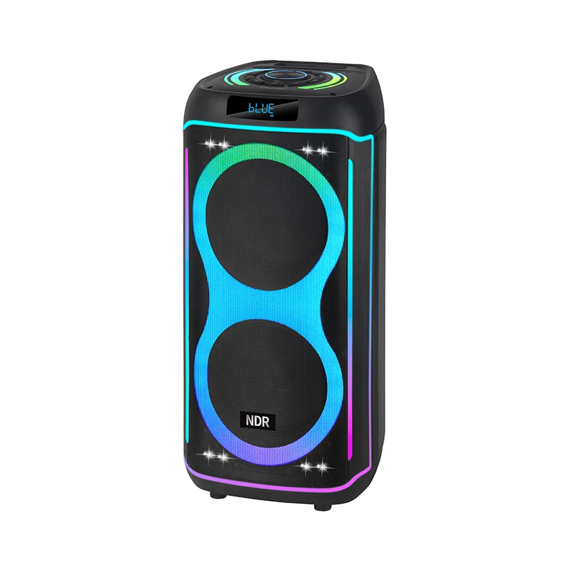 

Portable 8 Inch Dual For Bluetooth Speaker RGB Lights 40W Output Power For Home Theatre Mobile Phone For Parties Square Dances