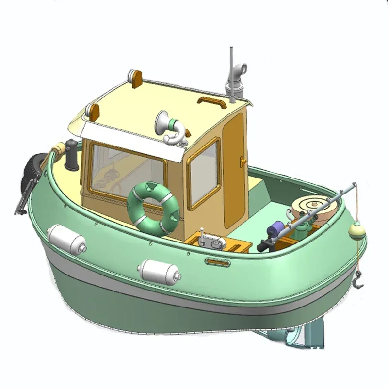 Hot sales Cross Border 1/18 Tug M4 Tugboat Hand-assembled Remote Control Boat Model Kit