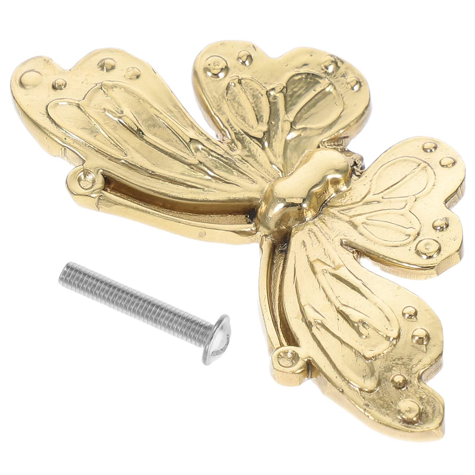 

Butterfly Drawer H Golden Knob for Dresser Cabinet Door Girls Animal Pull Vintage Decorative Furniture Hardware