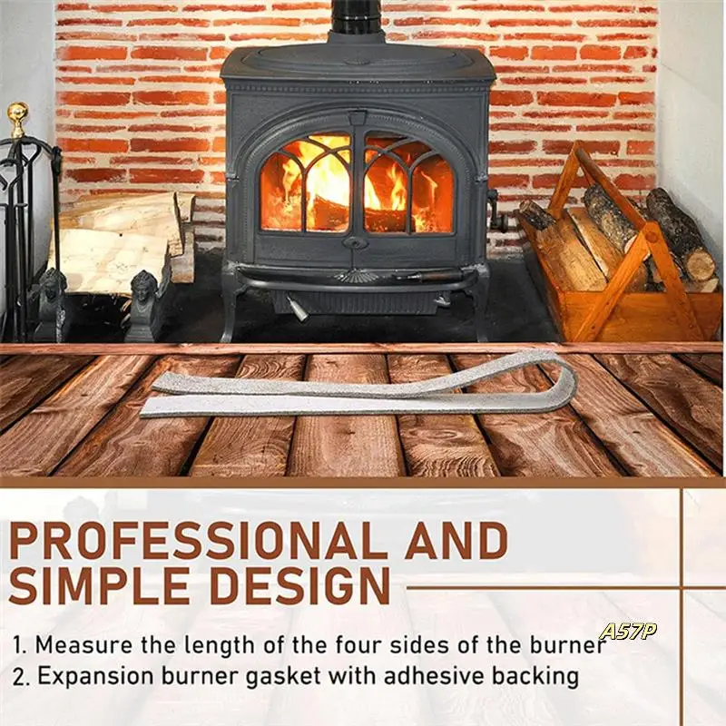 Wood Stove Gasket Expanding Catalytic Combustors Gasket Compatible With Dutchwest Stove 6Inch Combustor, 2 Pieces