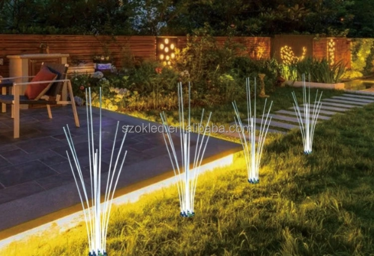 Theme Park Lighting Easy Installation Outdoor Waterproof PMMA Fiber Optic Reed Light