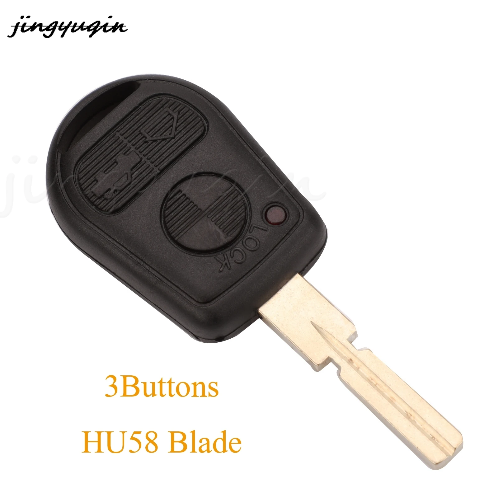 jingyuqin 2/3 Buttons Replacement Remote Car Key Shell Case Fob For BMW E31 E32 E34 E36 E38 E39 E46 Z3 Z4 With HU58/HU92 Blade