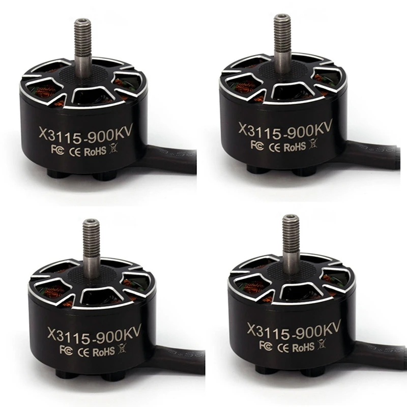 Motor sem escova 3115 900kv 6s, 4 unidades, para rc multirotor x-class fpv cinelifter taurus x8pro protek60 fpv kit de câmera dados