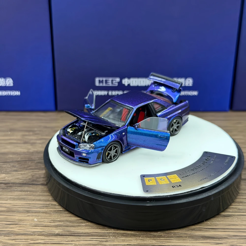 PGM 1:64 Liberty Walk GTR R34 HEC Diecast Model Car