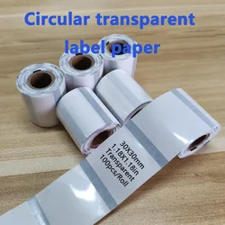 3 rolls M110 transparent round label 1.18