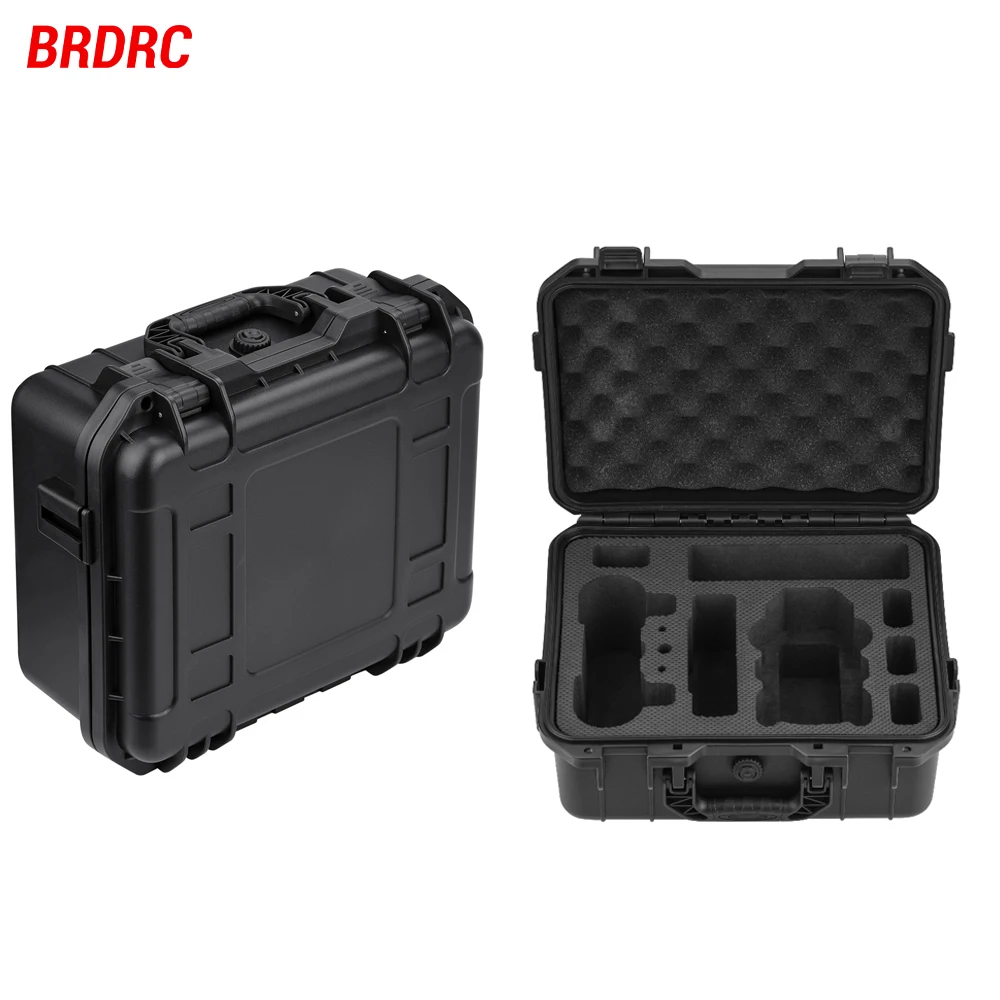 

BRDRC Carrying Case for DJI Mini 4K/Mini 2/2 SE Drone Explosion-Proof Box IP67 Waterproof Box Hard Shell Large Capacity Bag