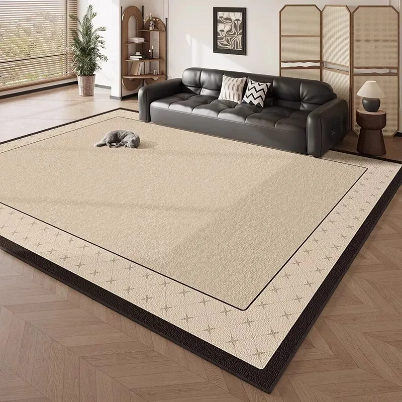 French Vintage Geometric Living Room Rug 3
