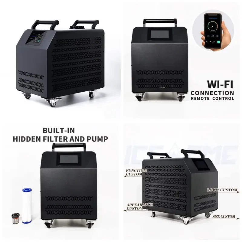 STROVAN Smart Control Ice Bath Machine with Compressor Pump New Condition Ice Bath Water Chiller R410A