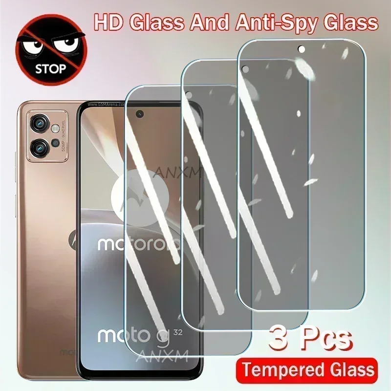 3Pcs Privacy Tempered Glass For Motorola Moto G13 G14 G23 G53 G54 G73 G84 G22 G32 G42 G52 G62 G72 G82 Anti-spy Screen Protector