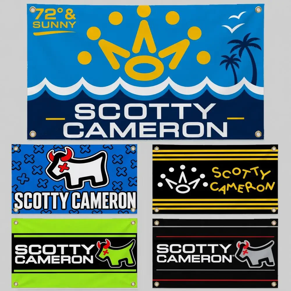Brand S-Scotty Golf Cameron Sport Outdoor Flags Wall Hanging Background Flag Wall Decor Banners for Outdoor Bedroom Room Decor