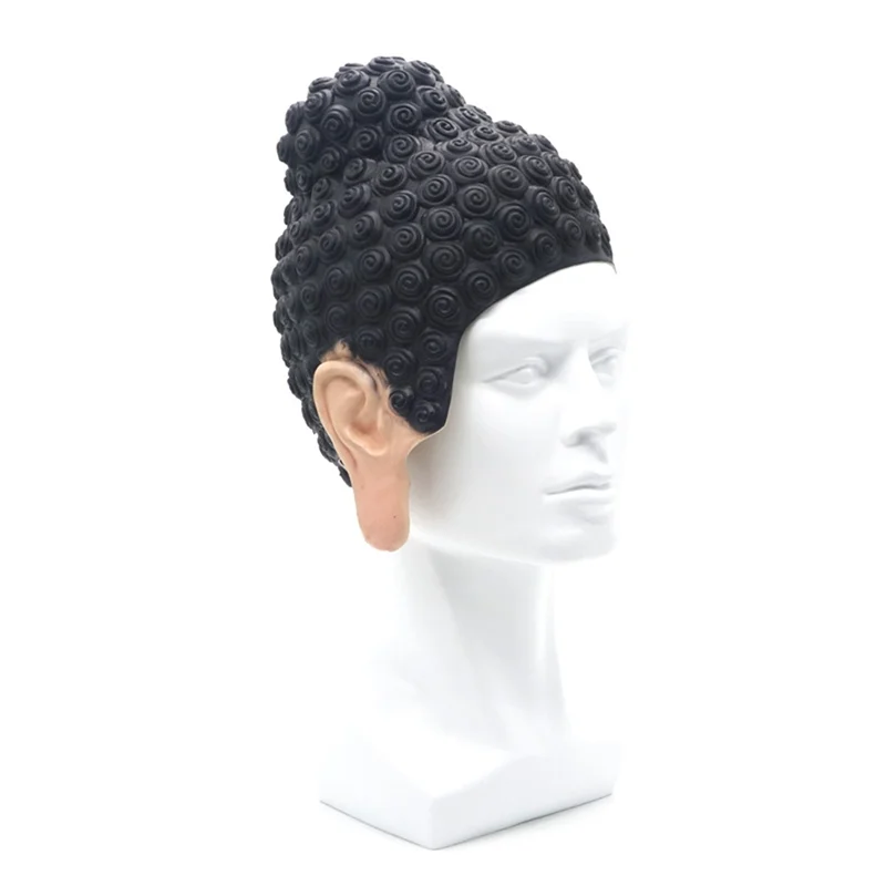 

B17CCC Swimming Caps TathaGata Buddha Shape Durable Nonslip Flexible Latex Swim Caps for Surfing Kids Girls Boys Women Men
