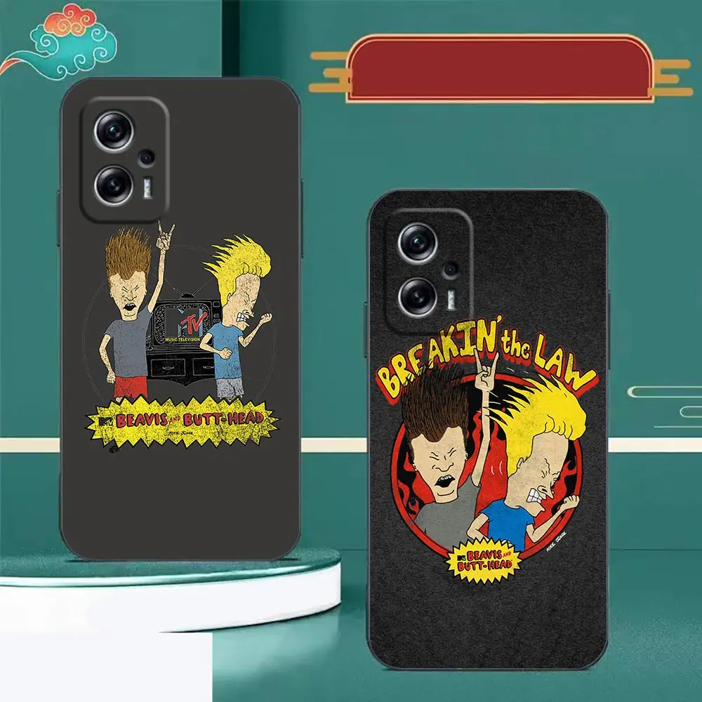 Cartoon Beavis And Butthead Phone Case For Redmi Note 12 11 10 9T 9S 9 8T 8 7 6 A1 GO Pro Aprime 5G Funda Coque Shell Case Cover