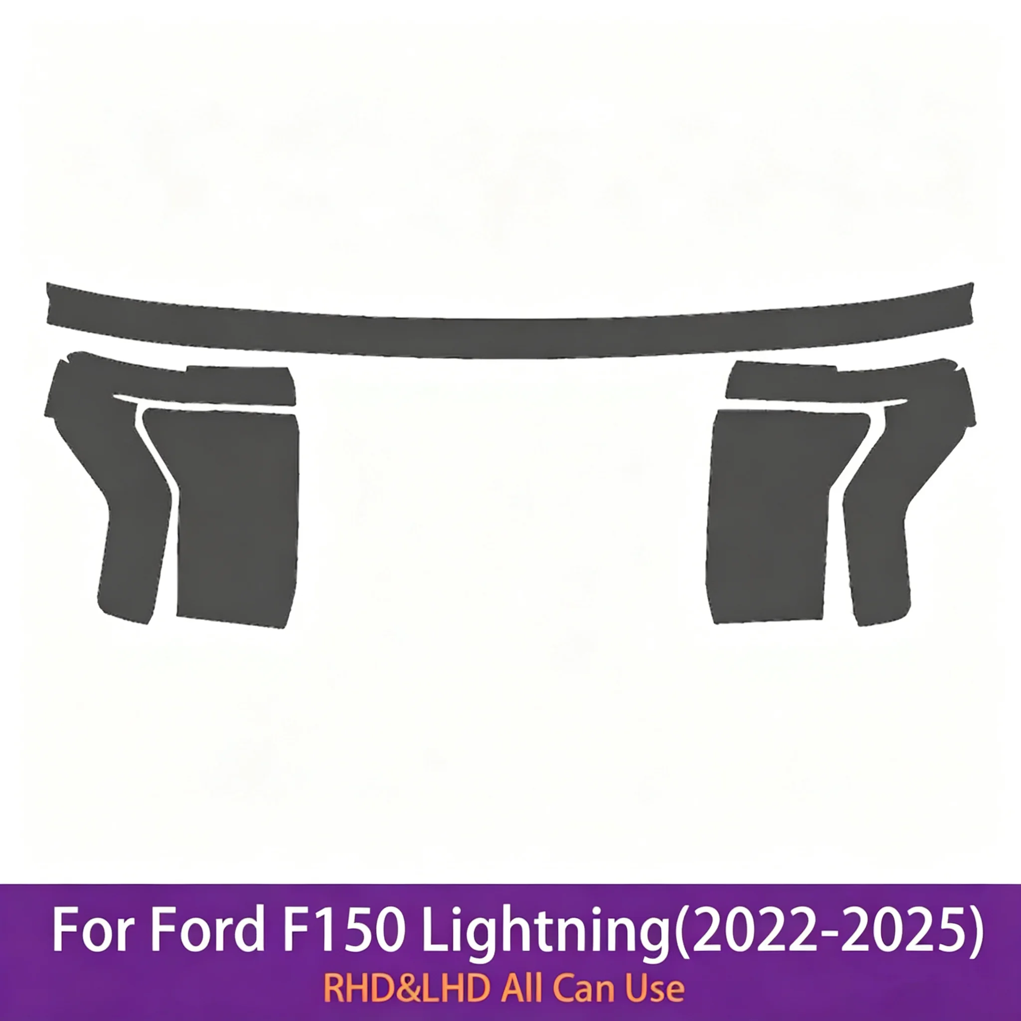 Headlight Transparent TPU Protective Film For Ford F150 F-150 Lightning 2022-2025 Car Tinted Customization PPF Anti-scratch