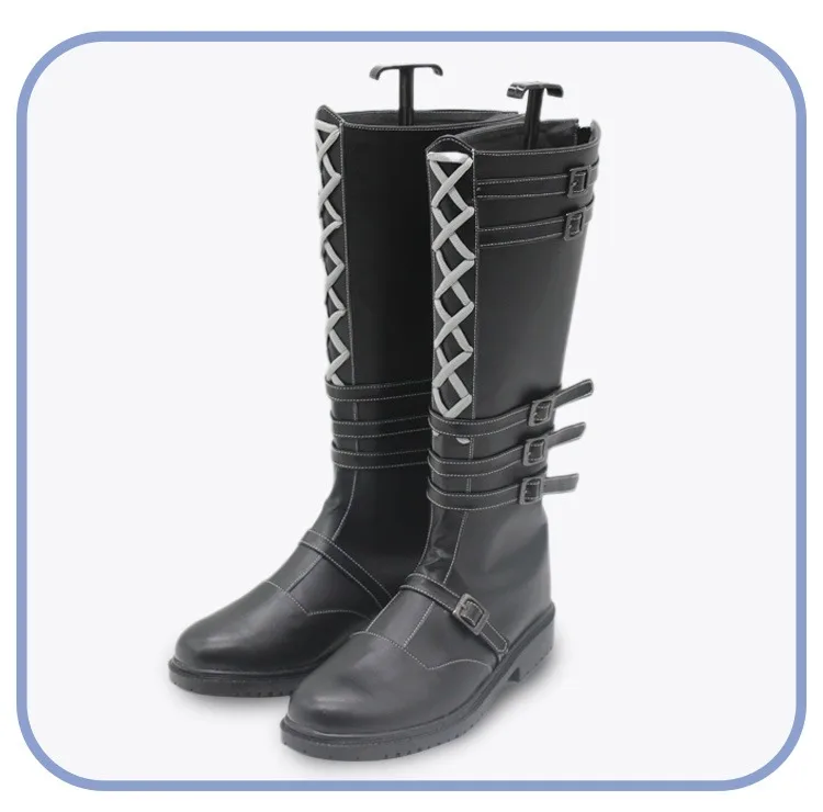 PJSK-Chaussures de Cosplay Asahina Mafuyu, Bottes de Carnaval d'Halloween, Chaussures en PU, Projet de Jeu Sekai, Accessoires sur Mesure