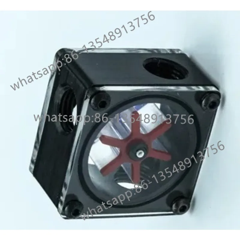 LSJ-PO1 Computer Water Cooled Flow Meter/Tachymeter, Tee Flow Meter, Black, White Factory Direct Sales