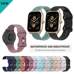 20mm 22mm Strap Engraved Leopard Soft Silicone Band For Huami Amazfit GTS 4 mini 2/2e/3 GTS2 GTS3 GTS4 Replacement Bracelet