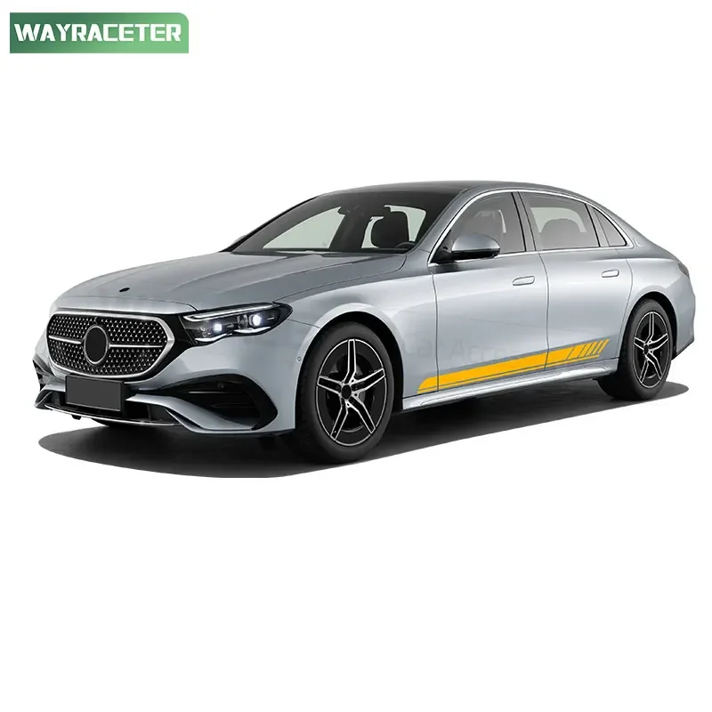 Edition 1 AMG Door Side Stripes Skirt Sticker Carbon Fiber Vinyl Decal For W214 E Class 2024 2025 S214 E53 E63