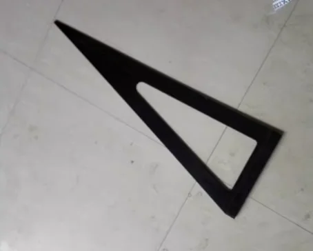 初心者向けベークライト製測定定規-–-小規模ガラス切断やdiy用のエントリーレベルの三角形定規とr字型ガイド