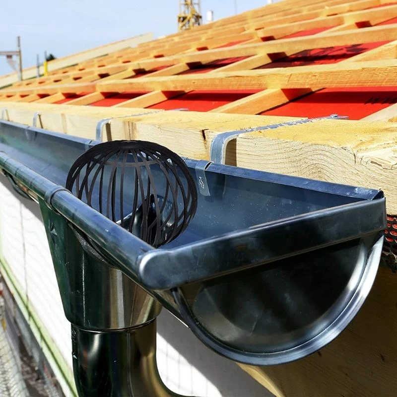 Black Plastic Gutter Balloon Protective Filter Flexible Downspout Filter for Most Home Downspout Garden Filter