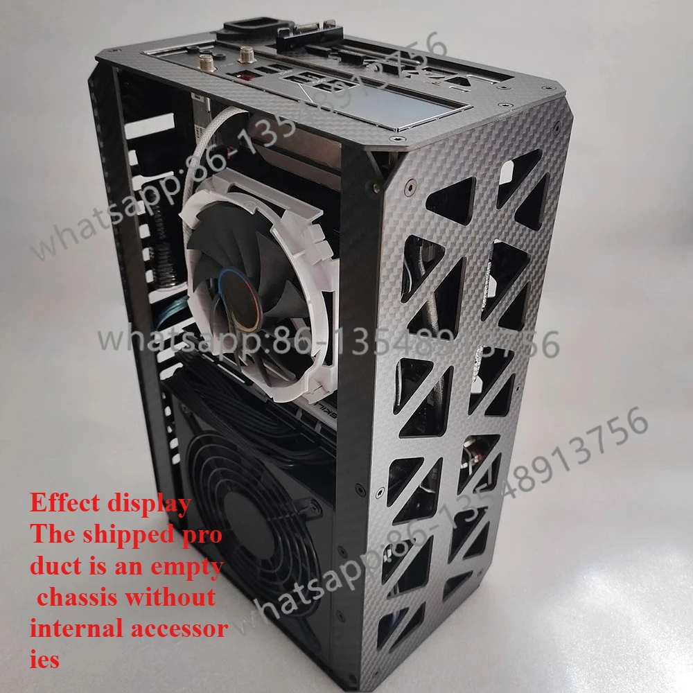 

Маленький корпус ITX для воздушного охлаждения SC1-x47. Портативный портативный блок A4 из углеродного волокна, объем 7,5 л, блок питания SFXL, корпус компьютера