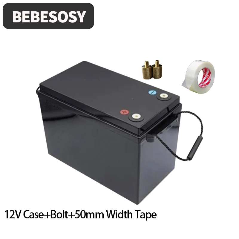 Case 12V 280AH DIY Batterij Case Draagbare Batterij Box 230AH 4S Optioneel 200A BMS 2A Actieve Balans TFT LCD Tape Bolt Voor RV