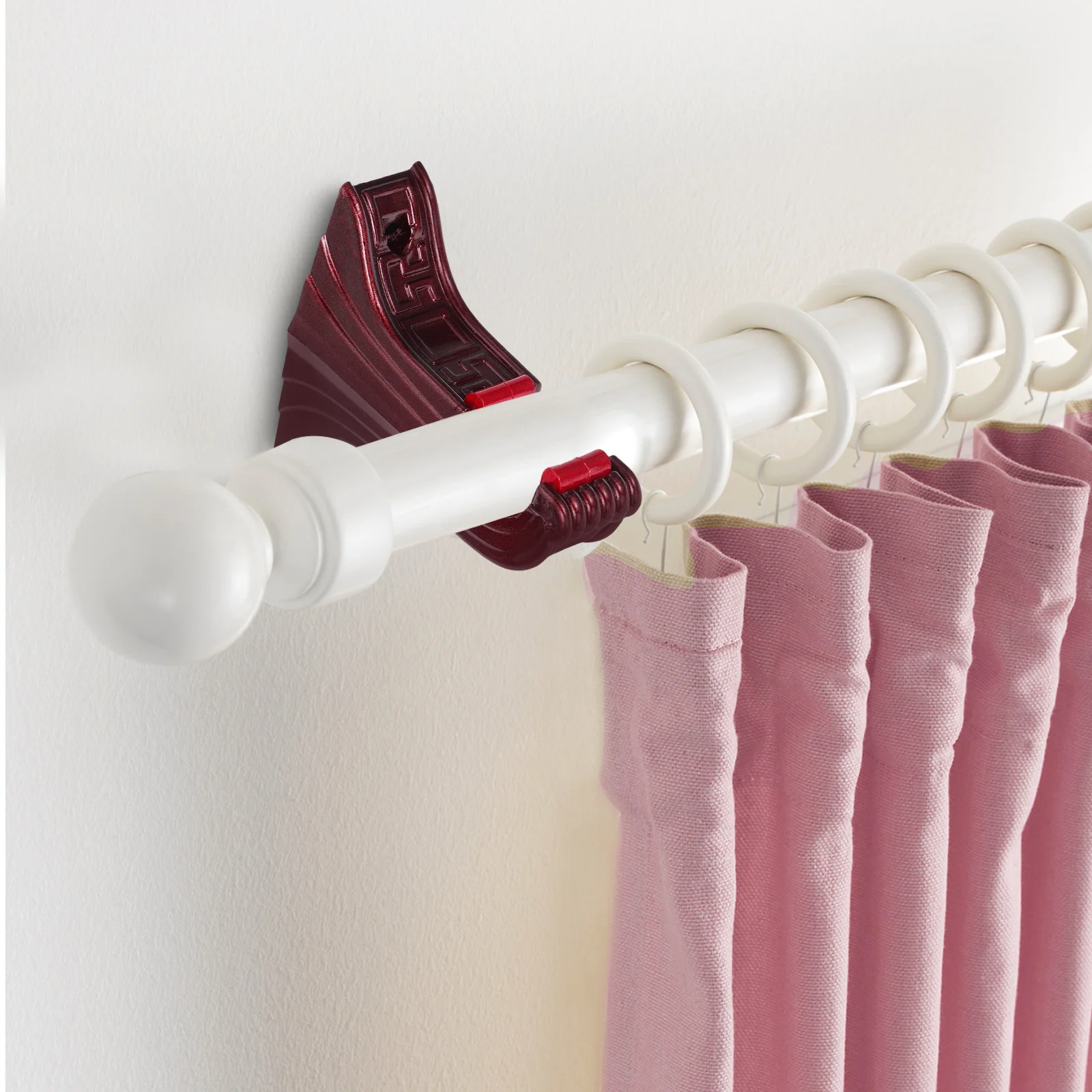 

12Pcs Classic Curtain Rod Brackets Stable Heavy Duty Rod Holder for -28Mm Vintage Style Curtain Pole Support Accessories