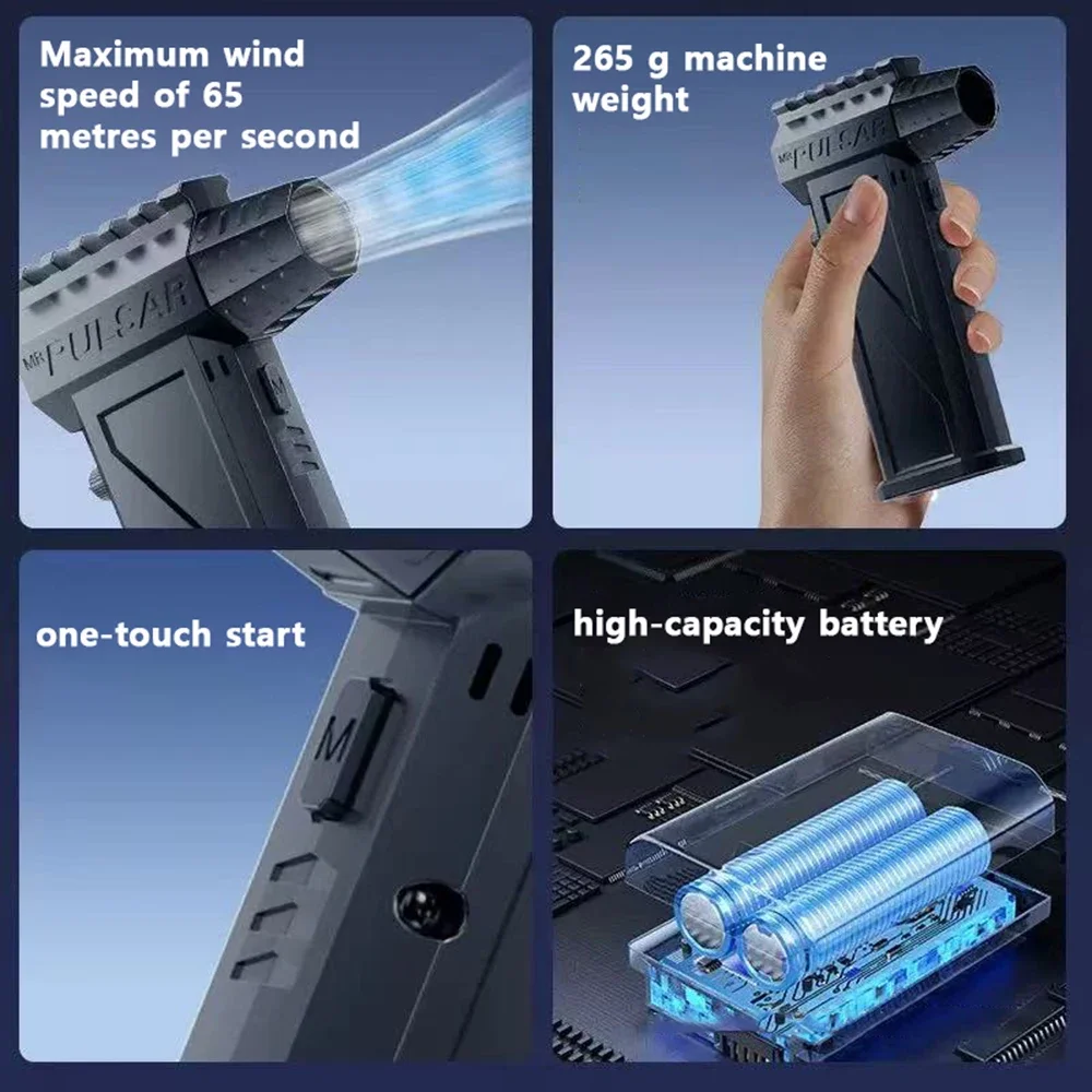 Турбовентилятор X3, оригинальный перезаряжаемый вентилятор, 130000 об/мин, 52 м/с, бесщеточный воздуходувка, турбореактивный вентилятор, портативный пылесборник, электрическая сушилка