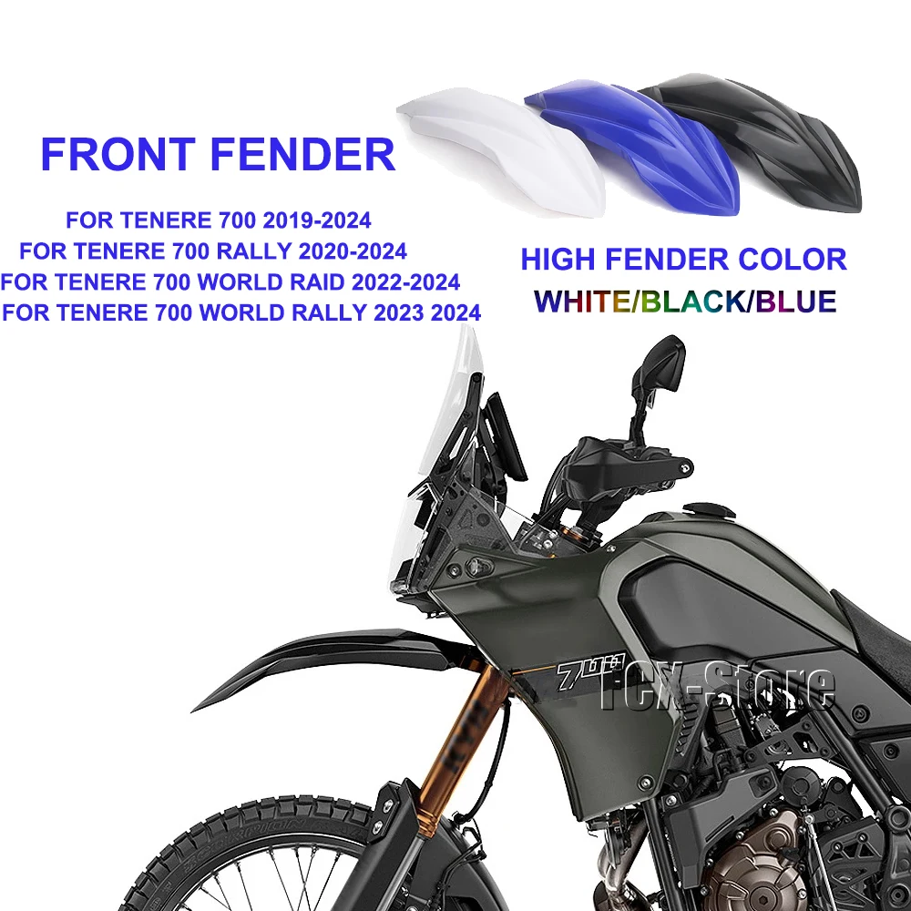 

For Yamaha Tenere700 T7 Tenere 700 World Rally TENERE 700 World Raid New Motocross Accessories High&Low Front Fender Mudguard