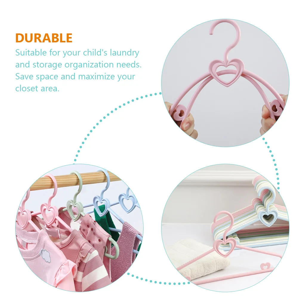 

20pcs Clothes Hangers Pink Clothes Hangers Infant Clothing ganizer Kids Hanger Newborn Plastic Closet Storage Solution