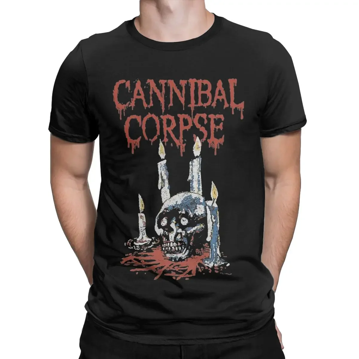 Cannibal Corpse Ritual Candles T Shirt Men Pure Cotton Leisure T-Shirt Round Neck Tees Short Sleeve Tops Gift Idea