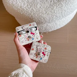 Niedliche Cartoon Sanrio Hallo Kitty Kopfhörer hülle für Airpods, Pro, 3, Pro 2 bequem zu tragen