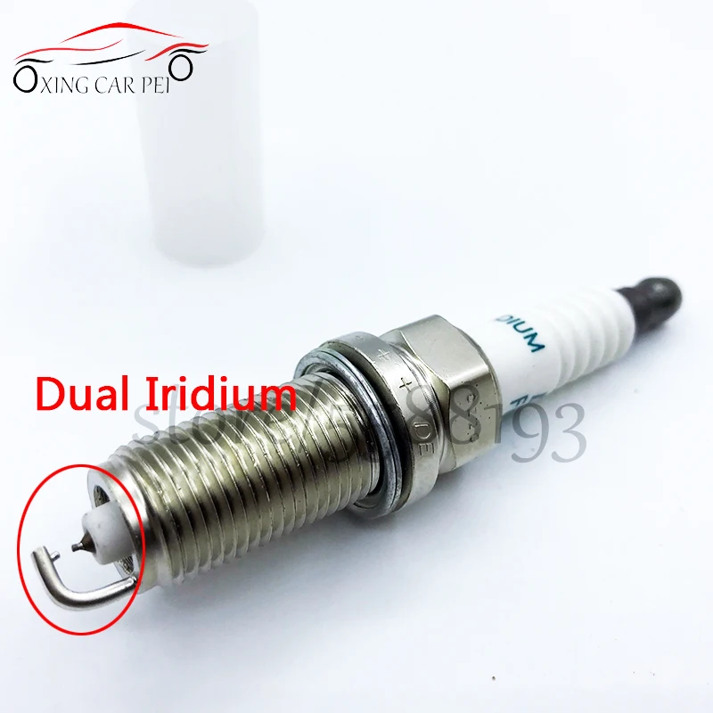 NEW 4PCS FK20HR11 90919-01247 Dual Iridium Spark Plug For HONDA JAZZ III INSIGHT For HYUNDAI GENESIS SUBARU IMPREZA LOTUS EVORA