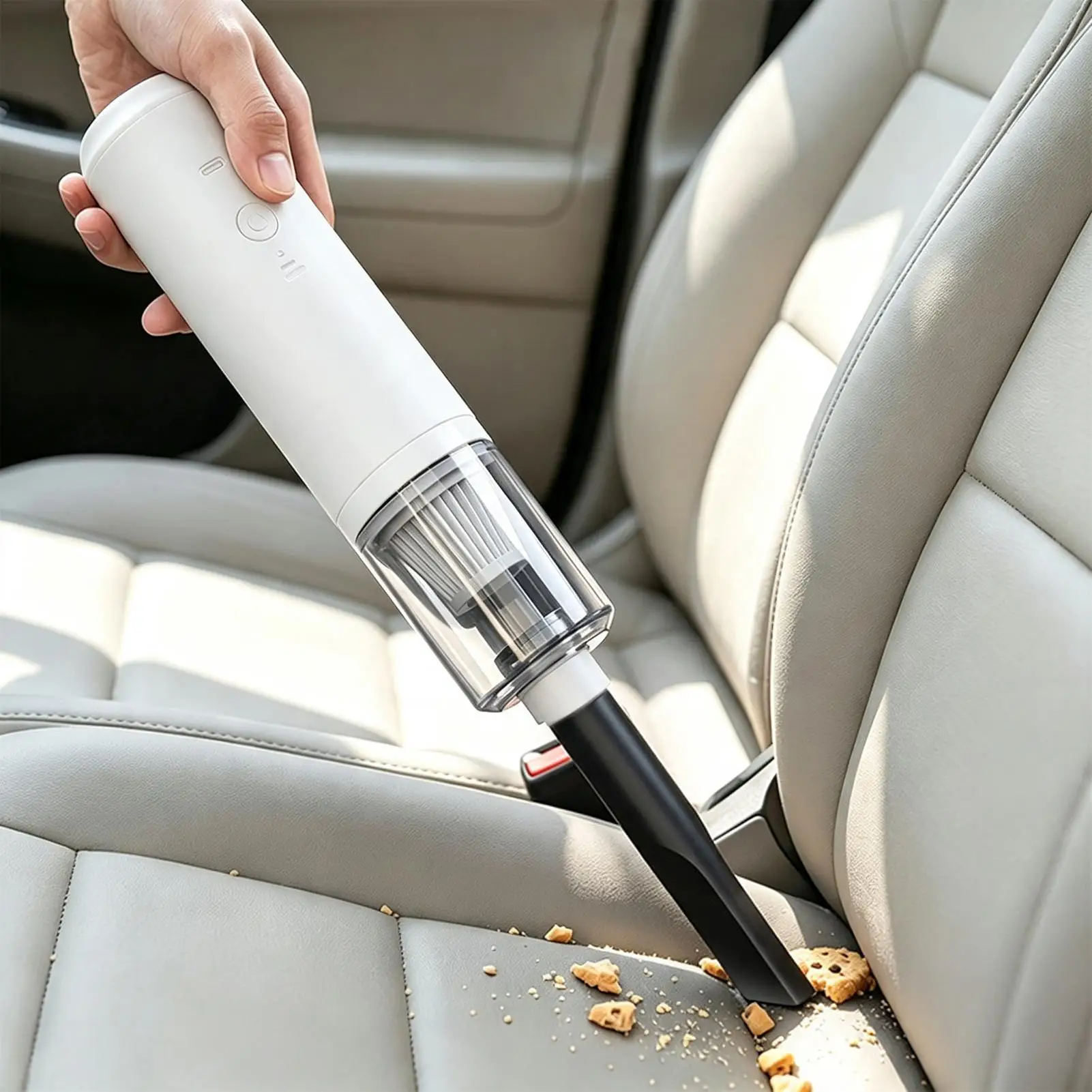 Cordless Car Vacuum Cleaner Rechargeable Powerful Handheld Dust Blower Mini Car Vacuum For Vehicle Interior Detailing Office
