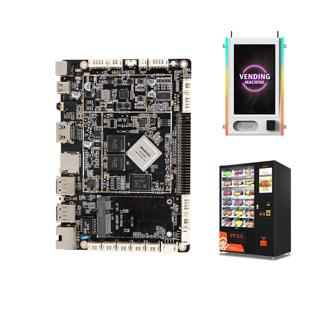 

RK3288 Android Board For Vending Kiosk Machine Digital Signage Kiosk Lvds Edp UART GPIO RS232 POE 4G LTE WIFI BT Supported