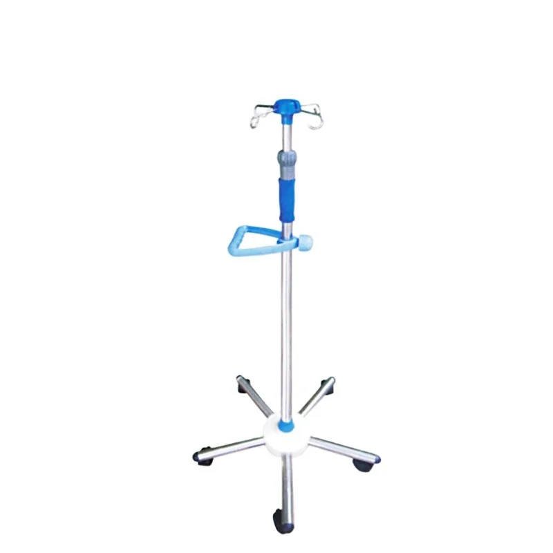 

HC-M092 Stainless Steel IV Pole Infusion Stand Steel Medical Drip Stand